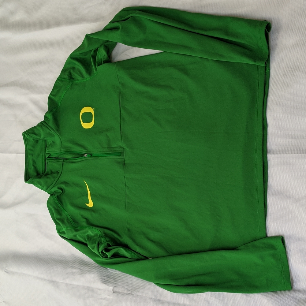 Nike Men's Oregon Ducks 1/4 Zip Light Jacket